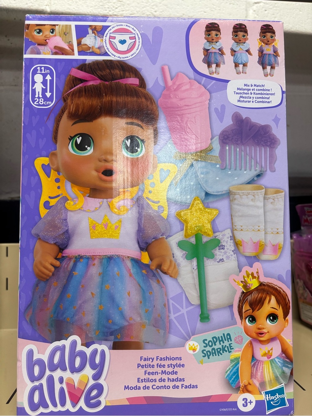Baby Alive Sophia Sparkle Fairy Fashions Doll - Purple